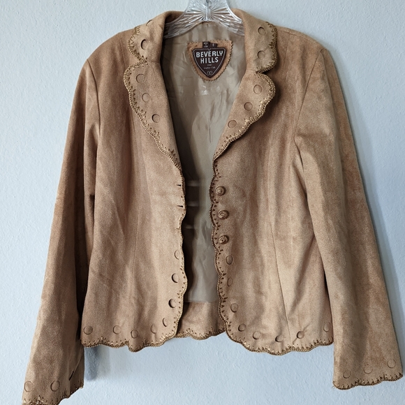 beverly hills leather club Jackets & Blazers - Beverly hills USA leather club size S jacket